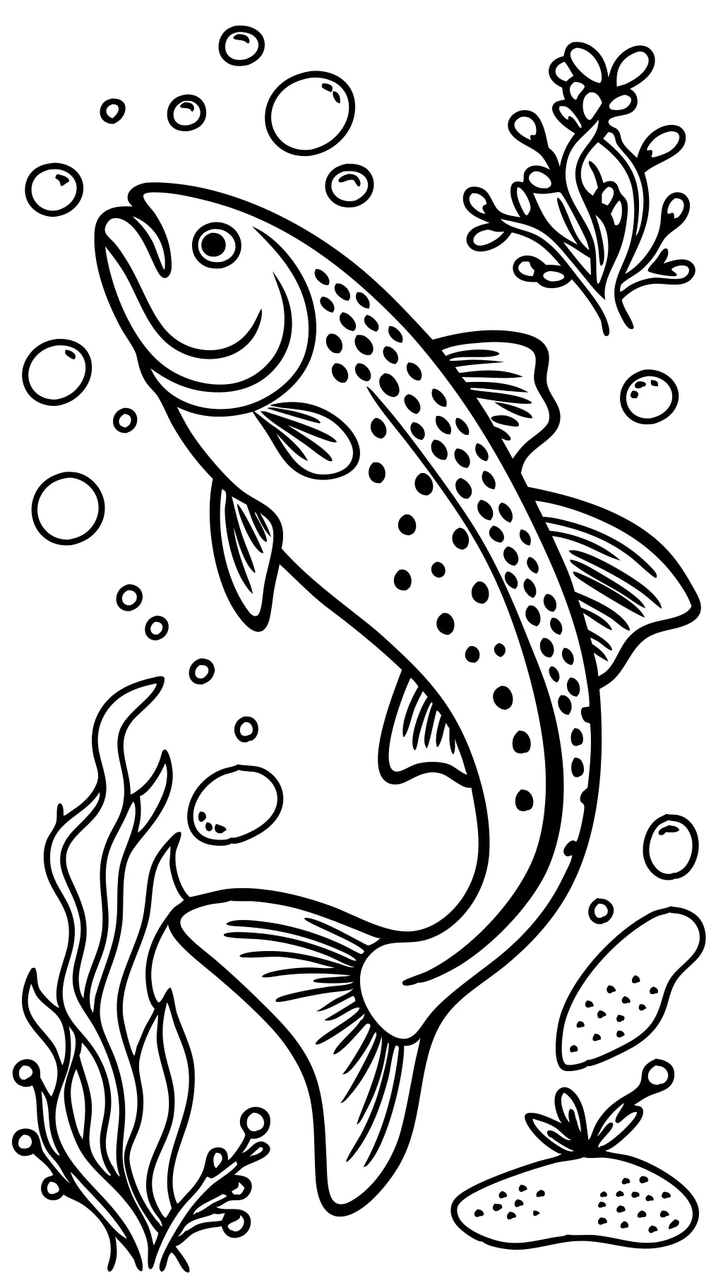 trout coloring pages